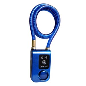 Northix Smartlock - En lås uden Nøgle med Alarm, Android/iPhone Blue