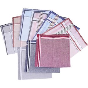 12 stk. mænds lommer firkantede lommer firkanter mænd Dame hankies lommetørklæder herre bomuld mænd bomuld Han Assorted Color 38*38*0.4cm