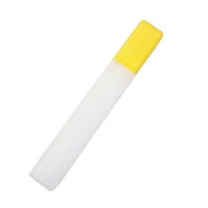 Strikkenål Hæklenål Tube Case Holder Opbevaringsetui - Gul, holdbar og nyttig (1 stk, gul)