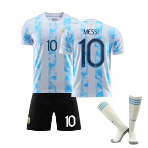JIUSAIRUI Børn / Voksen 20 21 World Cup Argentina Jersey fodboldsæt messi-10 28