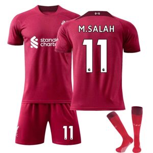 JIUSAIRUI Børn / Voksen 22 23 World Cup Liverpool Hjemmetrøje fodboldsæt M SALAH-11 24#