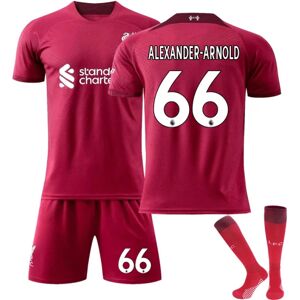 JIUSAIRUI Børn / Voksen 22 23 World Cup Liverpool Hjemmetrøje fodboldsæt ALEXANDER-ARNOLD-66 24#