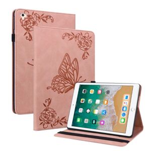 Apple Læderetui til iPad 9.7 5. generation (2017) Butterflies Pink