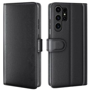 Ægte lædercover til Samsung Galaxy S24 Ultra Black