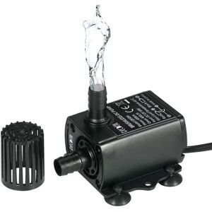 Ultra-støjsvag springvandspumpe Dc12v 10w 400l/h Lift 400cm Mini børsteløs vandpumpe 5.52.1mm hundykkede springvandspumpe med flowjusteringsfunktion