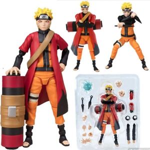 DAO Anime Uzumaki Naruto Action Figur Ansigtsændringsfigur Bevægelige led Cool Toy db 3PCS