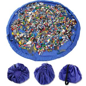 1SWEDEN Mat opbevaring picnic lego legetøj legemåtte blå Blue 1500 mm