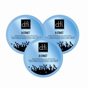 3-pack D:fi D:struct Molding Cream Blue Big 150g Blue