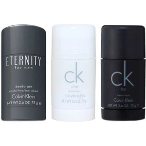 3-pack Calvin Klein Deostick (Eternity + CK One + CK Be 75ml) Transparent