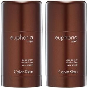 2-pack Calvin Klein Euphoria For Men Deostick 75ml Transparent