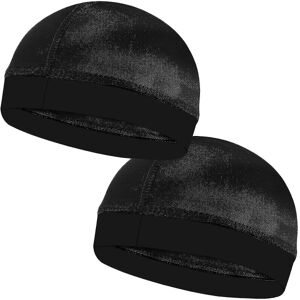 No brand 2 stk Silkestrømpe Wave Caps, Doo Rags Compression Capwanan