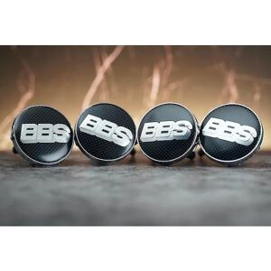 Rio Bbs Black Carbon Hjul Center Caps Nav Badges Emblem 60mm 4stk