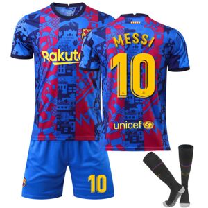 Barcelona hjemme- og udetrøje nummer 10 Messi-trøjesæt L(175-180cm)