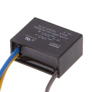 Sort Cbb61 1.5uf+2.5uf 3 ledninger AC 250v 50/60hz kondensator til loftsventilator