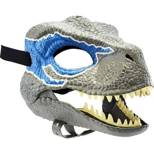 Velociraptor blå maske, flerfarvet (grå) (1 stk)