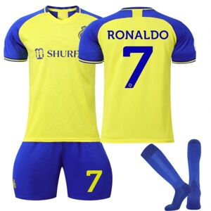 22/23 Al-nassr Fc Hjemme nr. 7 Cristiano Ronaldo fodboldtrøjedragter til voksne S(165-170cm)