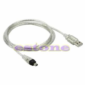 No brand 5 fod Ny USB Til Firewire Ieee 1394 4 Pin Ilink Adapter Kabel