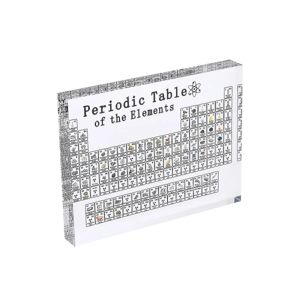 Periodisk bord med elementer, akrylbordsvisningsprydnad