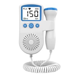 Blue Home føtal Doppler, Baby Heartbeat Doppler Pocket Heart Monitor til Graviditet og Test Clear