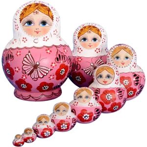 mærke af rededukker (matryoshkas), 10 stk, russisk rededukke