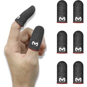 PUBG Mobiltelefon Game Finger Sleeve, [6 Pack] Svedtætte åndbare Finger Sleeves Touch Screen Følsom skydning og sigte - Finger Sleeves for