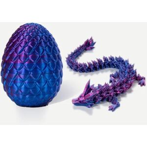 3D-printet artikuleret drage 3D-printet drage LILLA purple