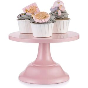 Lyserød kagestand Bryllupsdessert Cupcake 22 cm rund kagestand til eftermiddagste Fødselsdagsfest Bryllupsdag Baby Shower, julekageholder