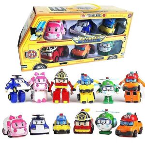 6 i 1 Robocar Poli Transformation billegetøj Set_lp 83168-9