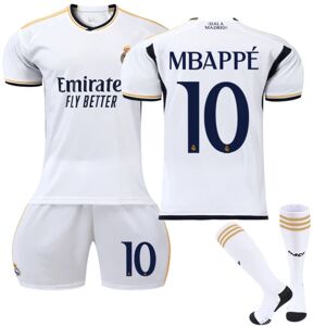 23-24 Real Madrid Home Kids Fodbolddragt nr. 10 Mbappé 1 24