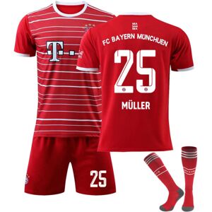 -23 Bayern München fodboldtrøje til børn nr. 25 Müller 22