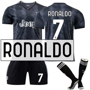 22-23 Juventus Kits fodboldtrøje til voksentræningsdragt W RONALDO 7 Kids 28(150-160CM)