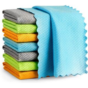 Microfiber Glas rengøringsklude-10PK, Premium Microfiber Gl