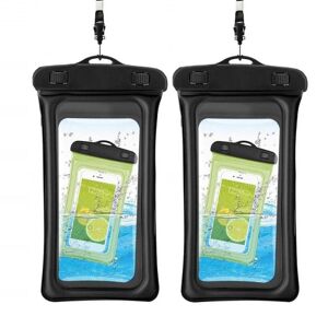 INF Flydende vandtæt mobiltaske Universal Sort 2-pak