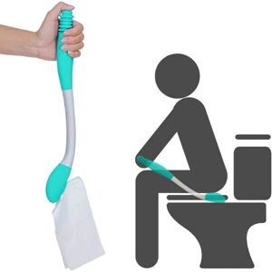 NX 38cm Butt Wipe Toilet Aid Toilet Papirclips-Nem at tørre Aid-Nem at bruge Langt dækket håndtag Toilet Aid Tool Ældre og gravide 38cm e