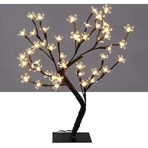 Led bordlampe lys Cherry Plum Blossom Tree Usb Night Lights