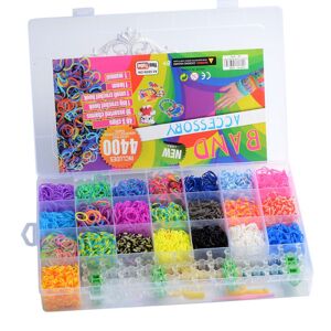 Mobil o Teknik Loom Bands Kit - 4400 stk og tilbehør. Multicolor