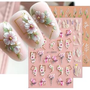 3D Flower Nail Stickers 3 Ark Nail Art Nail Stickers Self