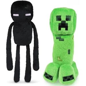 Creeper plyslegetøj (7,5 tommer) og Enderman plyslegetøj (10,2