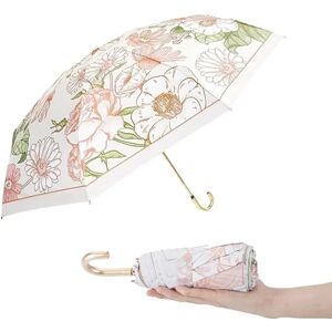 1 kompakt lille regn- og solparaply vindtæt stærk til kvinder