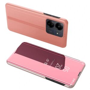 SKALO Xiaomi Redmi 13C 4G Clear View Mirror Etui - Rosa guld Pink gold