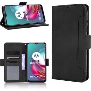 SKALO Moto G20/G30 6-SLOT Pung Etui - Sort Black