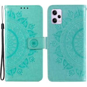 SKALO Xiaomi Redmi Note 12 Pro 5G Mandala Flip Cover - Turkis Turquoise