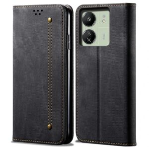 SKALO Xiaomi Redmi 13C 4G Jeans Flip Cover - Sort Black