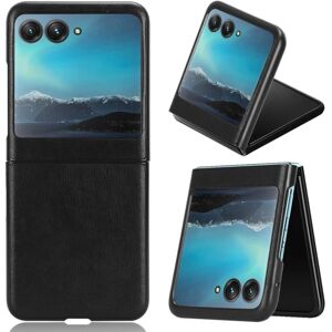 SKALO Motorola Razr 40 Ultra 5G PU læder Litchi Fold Cover - Sor Black