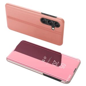 SKALO Samsung A54 5G Clear View Mirror Etui - Rosa guld Pink gold