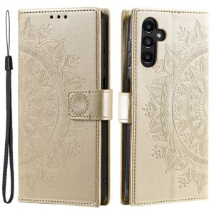 SKALO Samsung S24 Mandala Flip Cover - Guld Gold