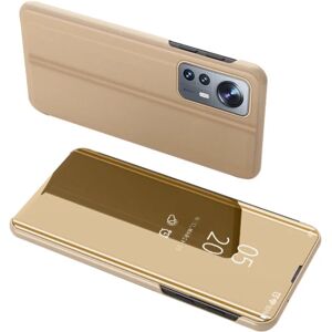 SKALO Xiaomi 12 Pro Clear View Mirror Etui - Guld Gold