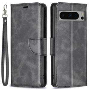 SKALO Google Pixel 8 Pro Flip Cover m. pung i PU-læder - Sort Black