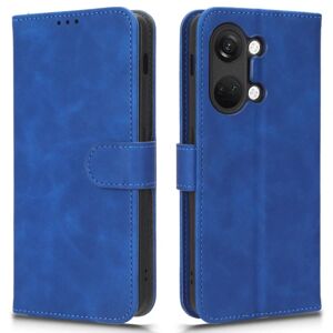 SKALO OnePlus Nord 3 5G / Ace 2V Matt PU-læderpungetui - Blå Blue