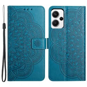 SKALO Xiaomi Redmi Note 13 Pro+ Mandala Flip Cover - Blå Blue